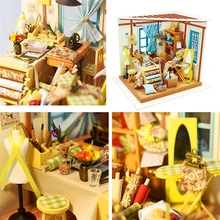 1:24 набор для кукольного домика миниатюрный DIY ателье наборы для дома Лучшие подарки на день рождения для подростков развивающие игрушки