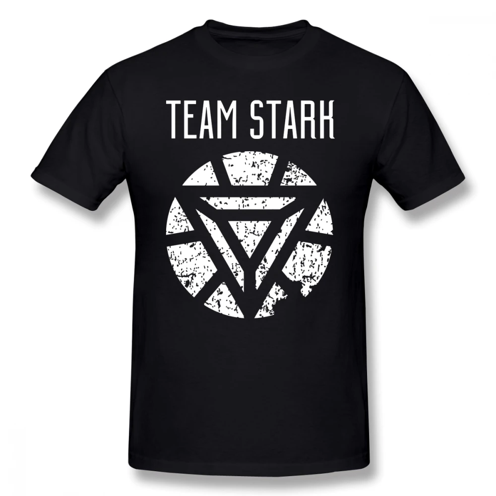 Iron Man T Shirt Team Stark Civil War T-Shirt Short Sleeve Beach Tee Shirt Graphic Male Cotton Funny XXX Tshirt