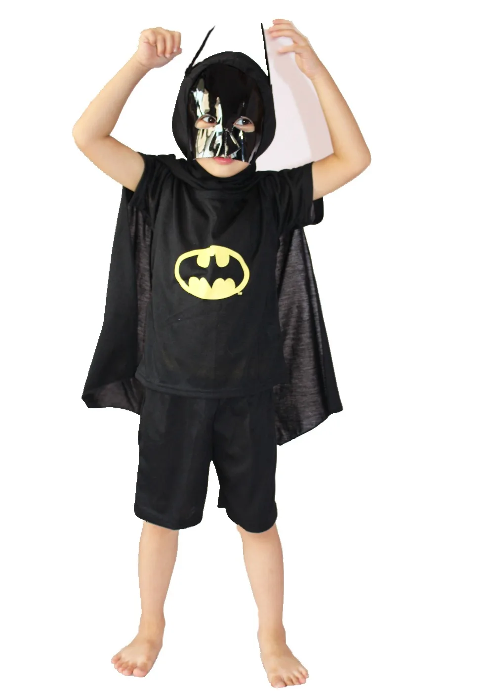 Женская пижама от 3 до 8 лет, комплект из трех предметов, модельная одежда с Бэтменом, одежда для отдыха, детская одежда для косплея, ролевые игры, призрак