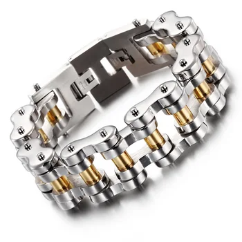 

Top Quality 22mm Huge Heavy Men's Motor Bike Chain Motorcycle Chain Bracelet Bangle 316L Stainless Steel Jewelry