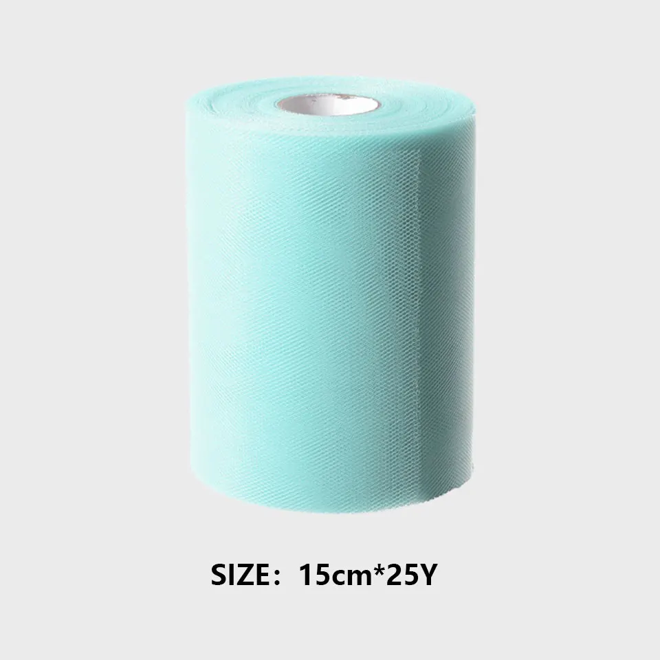 Tulle Roll 15cm 25yards Tulle Fabric Rolls For Tutu Spool Tulle Skirts Dress Clothes Curtains Wedding Party DIY Decorations     7
