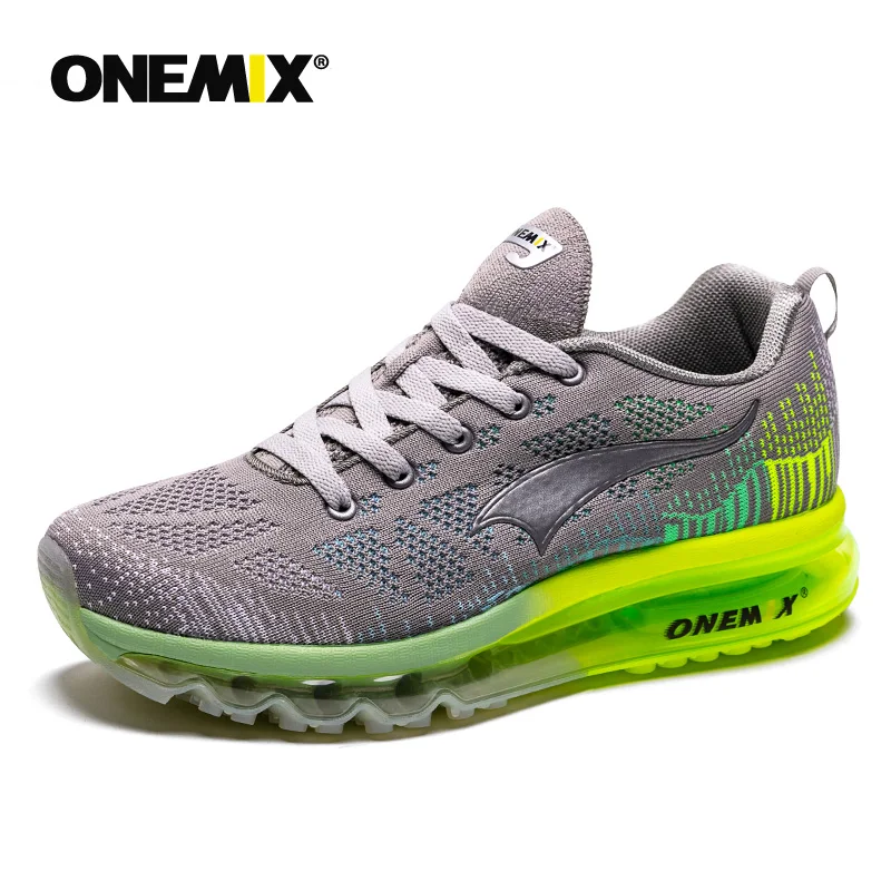 

ONEMIX Air Cushion Running Shoes for men Sports Shoes Breathable Trainer Walking shoes in Black Jogging Shoes Outdoor Walking