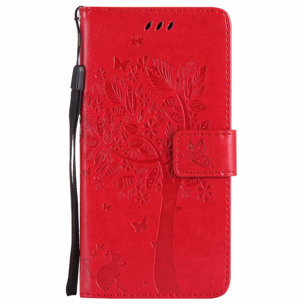 Чехол-книжка из искусственной кожи для мобильного телефона vertex impress Eagle Luck Nero Tiger energy Play - Цвет: Красный