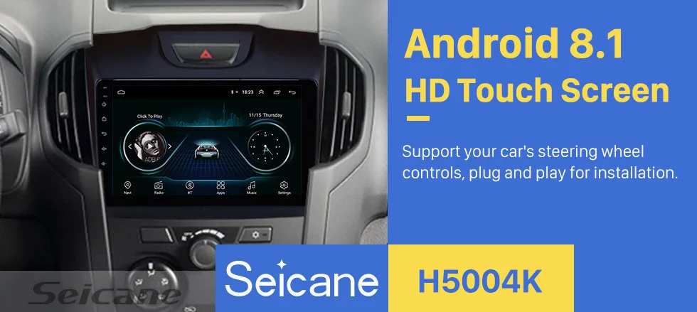Cheap Seicane Android 8.1 9 inch for Chevy Chevrolet S10 2015-2018 ISUZU D-Max Car Radio GPS navi Unit Player support DVR mirror link 0