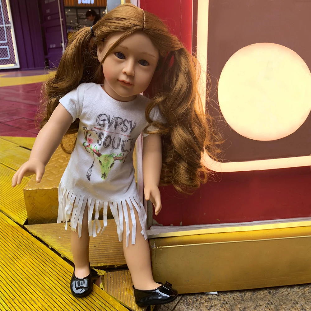 45 см/18 ''Детская кукла «реборн» полное виниловое покрытие Реалистичная кукла-младенец улыбка принцесса Boneca Reborn Bath игрушка подарок на день