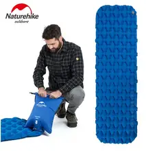 Naturehike Inflatable Sleeping Pad With Air Bag Mattress Outdoor Camping Mat Ultralight Tent Portable Camp Moisture-proof Pad high quality multiplayerpvc aluminum film moisture pad 2 2m side tent moisture pad picnic mat sleeping pad