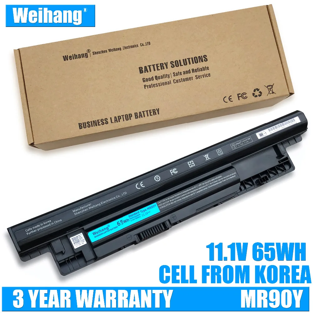 11.1V 65Wh Korea Cell Weihang MR90Y Battery for DELL Inspiron 14 Vostro