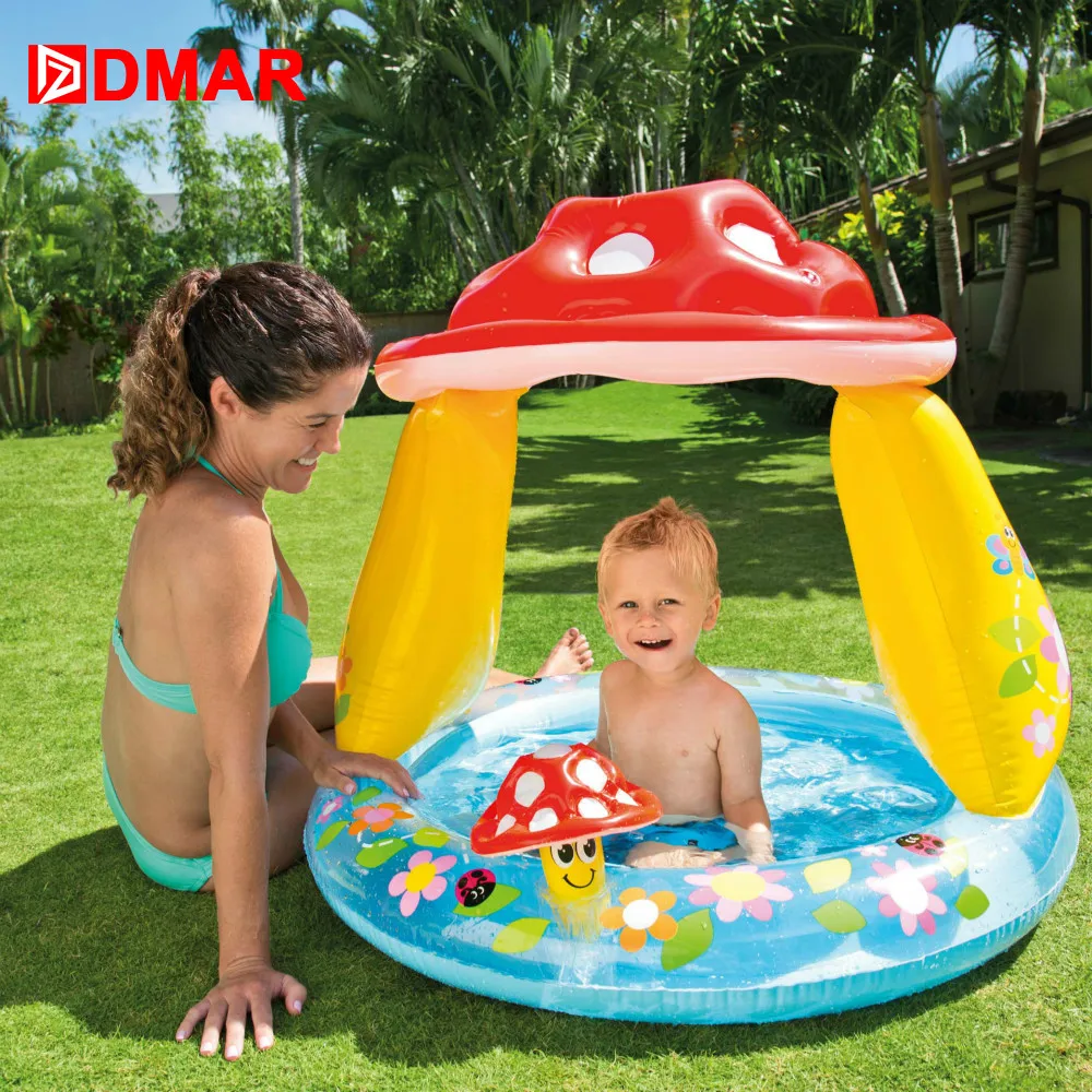 

Mushrooms round with covered sink Pool for Kids Infants Baby Swimming Pool Float Toys Water Game Bathing Children Summer donuts