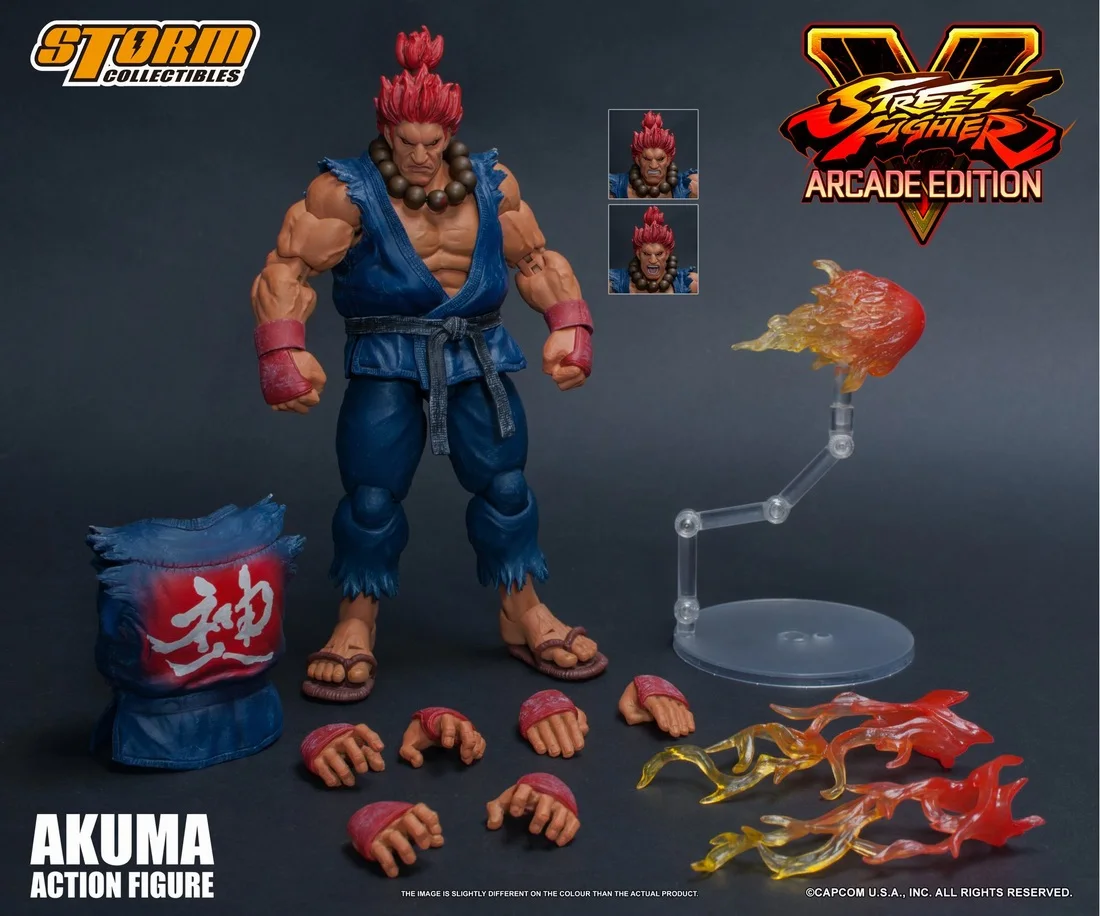 

[ESTARTEK] Storm Toys 1/12th Scale Street Fighter V Akuma Nostalgic Edition 6inch Action Figure Cosplay Dolls