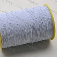 400 м белый хлопок стрейч эластичный шнур 0.5 мм