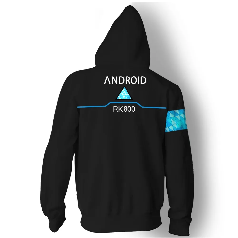 CostumeBuy игра Детройт стать человеком Коннор Косплей Костюм RK800 агент повседневное пальто 3D с капюшоном куртка на молнии свитер L920