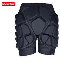 SOARED для мужчин женщин 3 см зимние спортивные Лыжный спорт шорты для Защитный Хип дно мягкий лыжный снег скейт сноуборд защиты - изображение