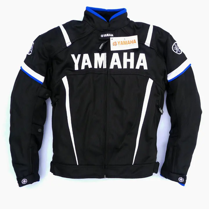 

2017 Summer Motorcycle Moto GP Jacket With Protector For YAMAHA M1 Racing Team Motocross Clothing Black Blue