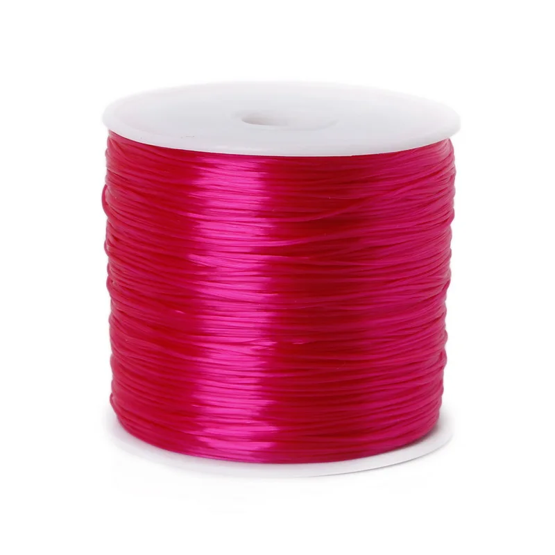 ! Dia 0.7mm 50m/Roll Stretch Elastic Beading Cord Wire String For Gift Wrapping Decorate Party Wedding Place