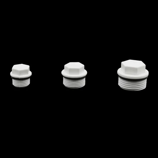 1/2'',3/4'',1'' Screw Plug Male Thread PVC Pipe End Caps Hole Seal Stoppers Garden Irrigation