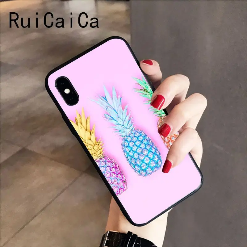 colorful pink gold pineapple