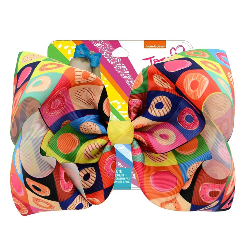 8-Doughnut-JoJo-Bows-With-Clip-Fruit-Lollipop-Ice-Cream-Print-Grosgrain-Ribbon-Kids-Hair-Clips(1)