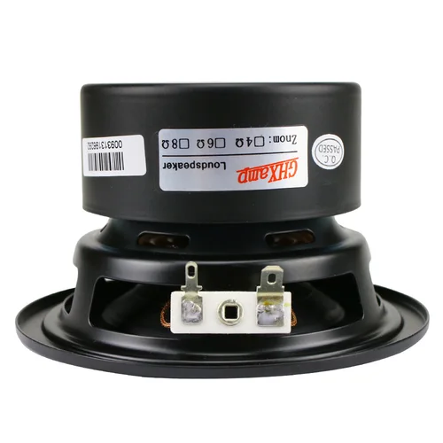 GHXAMP 4 인치 우퍼 서브 우퍼 스피커 유닛, 4ohm 40W 폴리머 캡 롱 스트로크 고무 컴퓨터 멀티미디어 스피커 업그레이드 1 개 4