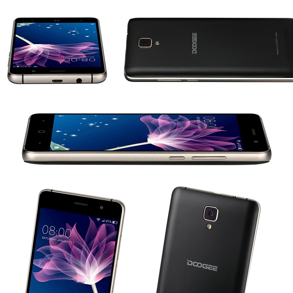 DOOGEE X10s teléfonos móviles 5,0 pulgadas IPS 1 GB 8 GB Android6.0 teléfono inteligente Dual SIM MTK6580 1,3 GHz MP 3360 mAH WCDMA GSM teléfono móvil