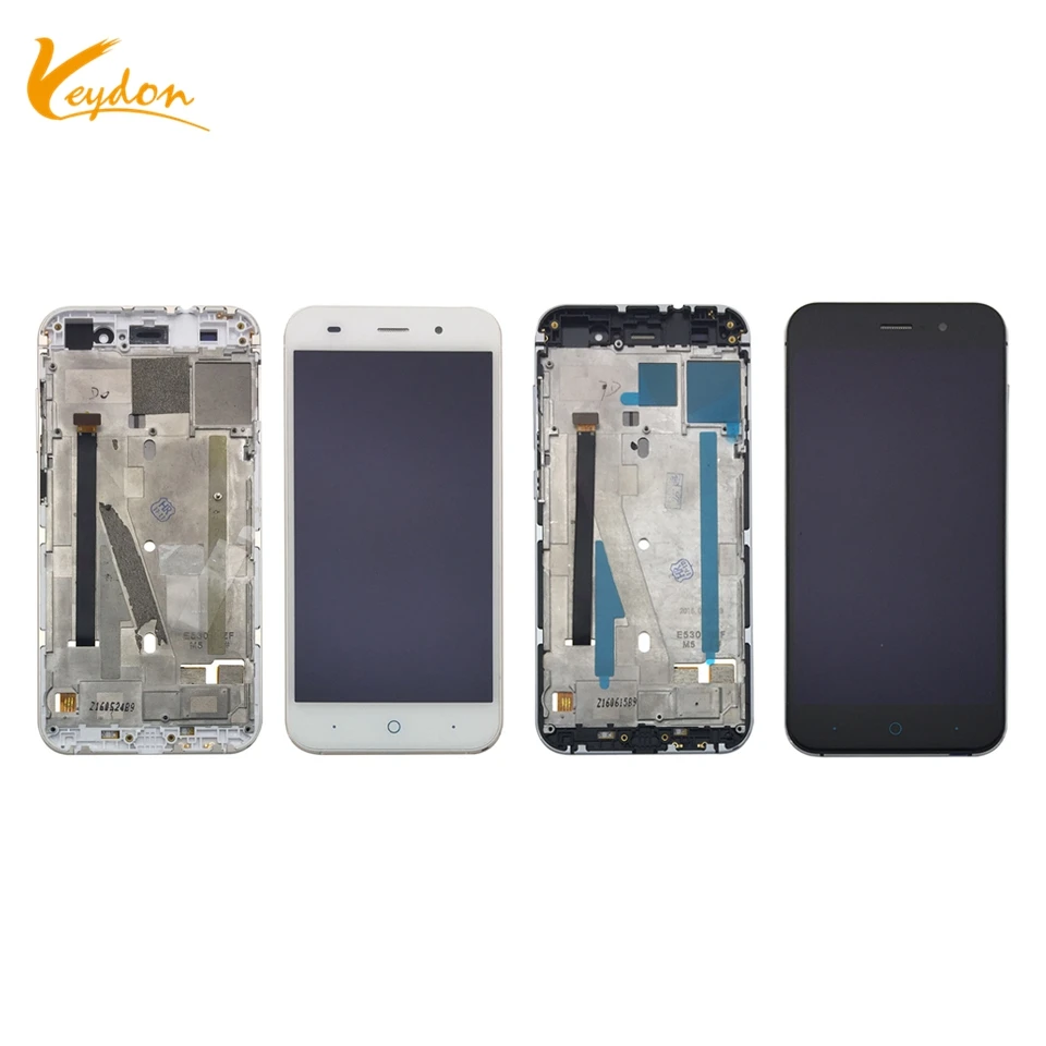 1     ZTE V6 X7 LCD Display With Frame White (2)