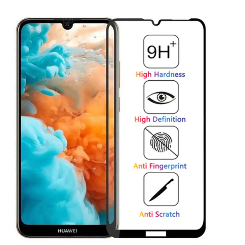 9D для huawei y6 стекло для huawei y7 защитная пленка из закаленного стекла huawei y6 huavei y7 huawey y72019 Защитная пленка для экрана