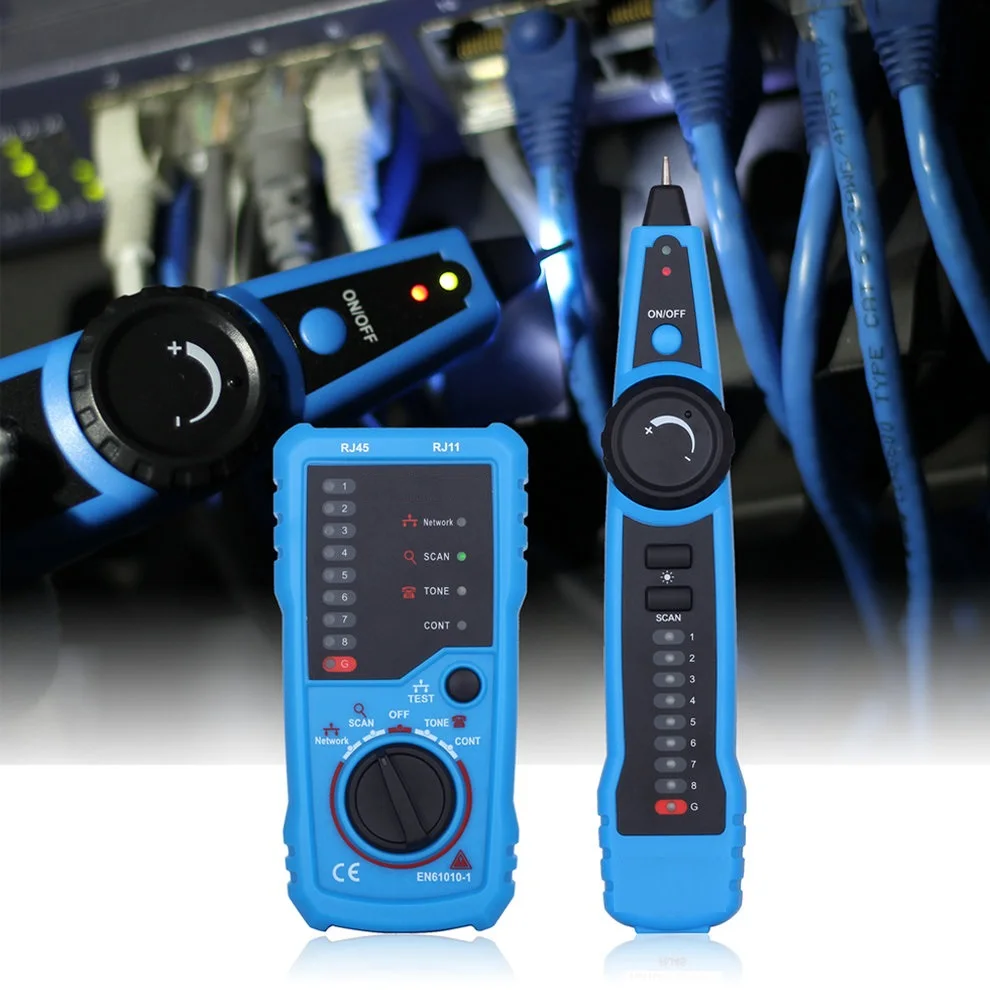 

8PCS FWT11 Handheld Multi-functional RJ45 RJ11 Network Wire Tracker Tester