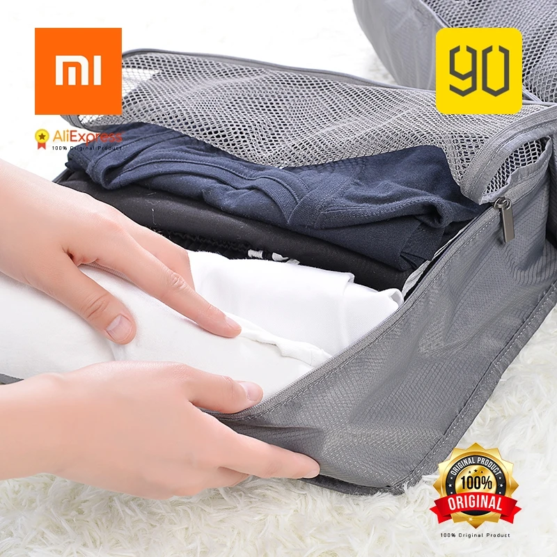 Xiaomi 90FUN Складная портативная и водонепроницаемая сумка для хранения одежды рубашки полотенца в путешествия отдых