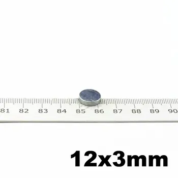 

NdFeB Micro Magnet Disc Dia. 12 x 3mm Permanent Strong N42 Magnet Precision Neodymium Sensor Mini Magnetics 100pcs