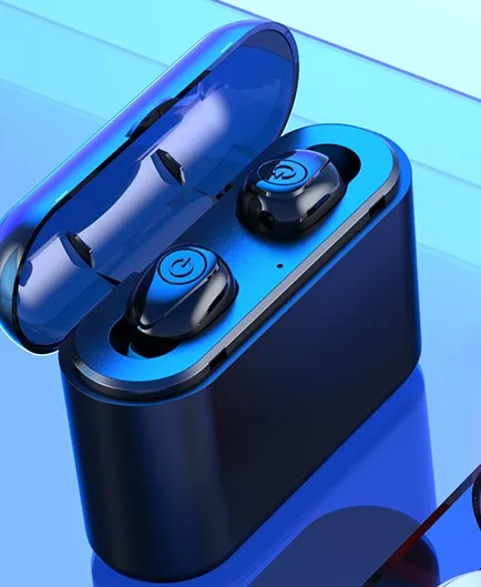 CALETOP TWS X8 настоящие беспроводные наушники Bluetooth 5,0, Наушники Mini TWS, водонепроницаемые, 3000 мА/ч, внешний аккумулятор для iPhone, для samsung - Цвет: Черный
