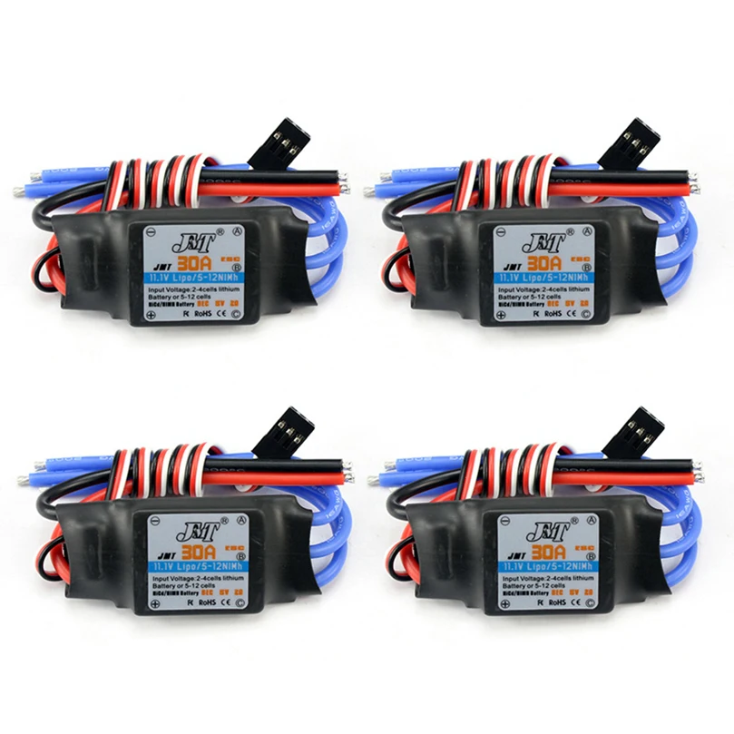

4PCS/lot JMT 30A Speed Controller Brushless ESC For DIY FPV RC Quadcopter F450 Multi-Rotor Aircraft Helicopter