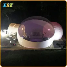 Открытый один туннель пузырь надувная палатка Семья Кемпинг дворе прозрачный