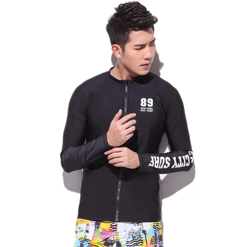 Gsou Snow Brand Rashguard мужские рубашки для купания с длинными рукавами одежда для дайвинга Летняя Пляжная моторная лодка одежда для серфинга гидрокостюм для триатлона Топы