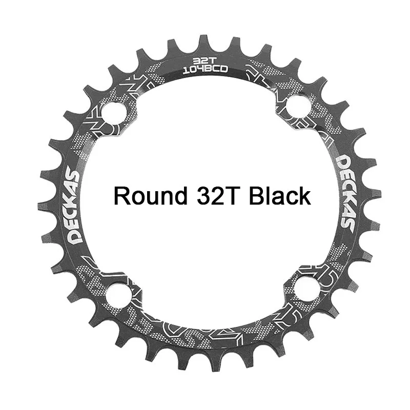 Bike Crank 104BCD Narrow Wide Crankset Single Plate 32T34T36T38T MTB Chainring Bicycle Chainwheel Bike Circle Round Shape (1)