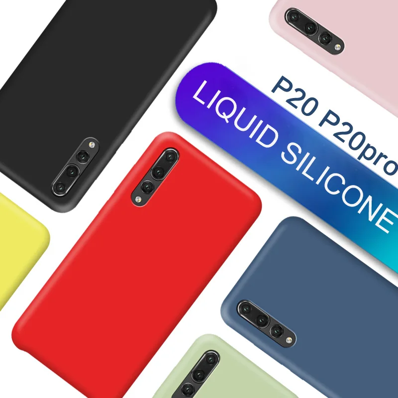 liviace original phone case for huawei p20 / pro lite nova 3E liquid silicone tpu soft back cover p20pro p20lite |