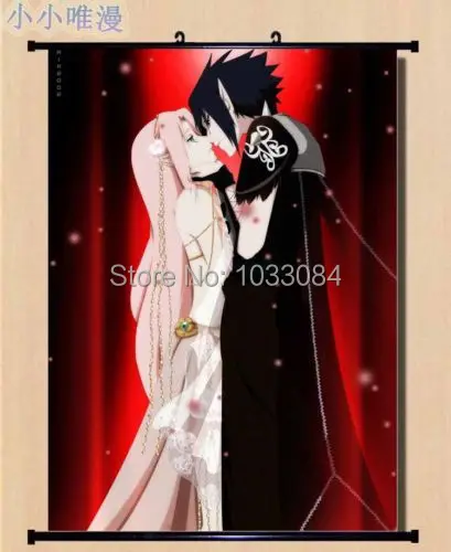 

naruto Uchiha Sasuke and Haruno Sakura Wall Scroll Poster