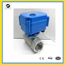 CWX-15 Электрический из нержавеющей стали 304 шаровой кран DN20 3/" клапаном с электроприводом для воды DC12V для детектор утечки воды