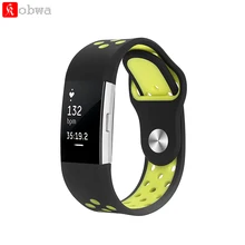 Для FitBit Charge 2 Ремешки для наручных часов силикагель мягкий силиконовый регулируемый замена спортивный ремешок полосы SmartWatch Фитнес браслет