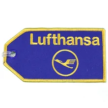 Lufthansa Airlines Вышивка Чемодан тег