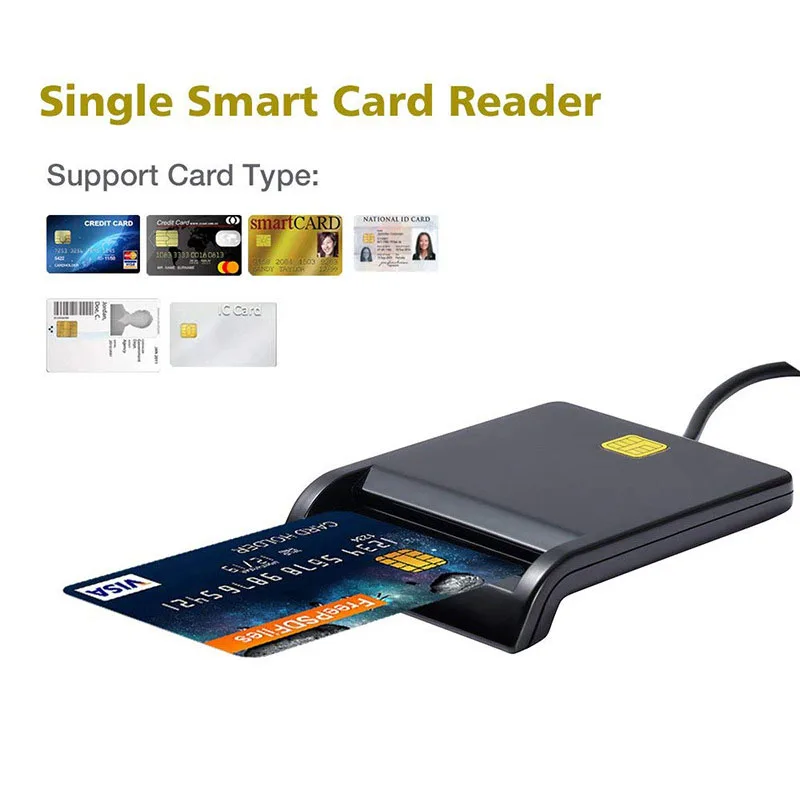 Тип C считыватель смарт-карт общий доступ CAC кардридер для Sim/ATM/IC ID карт DJA99