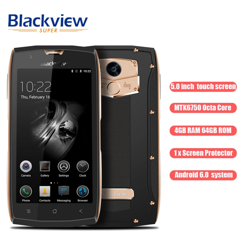 Blackview BV7000 Pro 4 г смартфон 5 0 дюймов Android 6 ГБ Оперативная память 64 Встроенная 1 ГГц IP68