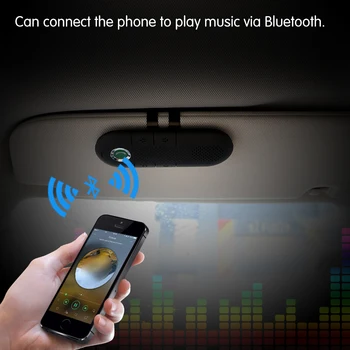 

Car Speakerphone MP3 music Player Wireless Bluetooth Handsfree Car Kit for Smartphone Dual Phones Connection XM-85