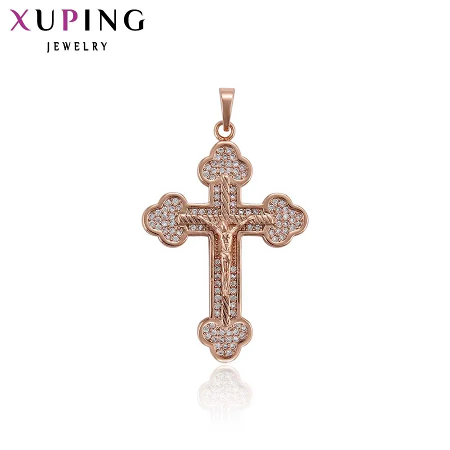 

Xuping Fashion Religious Cross Pendant With Synthetic Cubic Zirconia Jewelry for Women Mother's Day Gift S91.2-33660