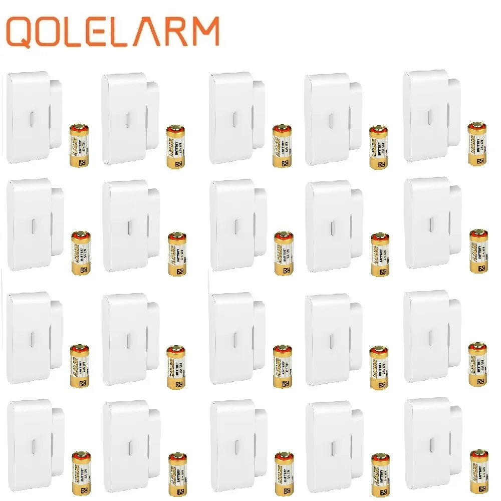 

Built-in antenna,20 pcs/lot 433mhz sensor door window normally open magnetic switch emergency alarm sensor for home alarm system