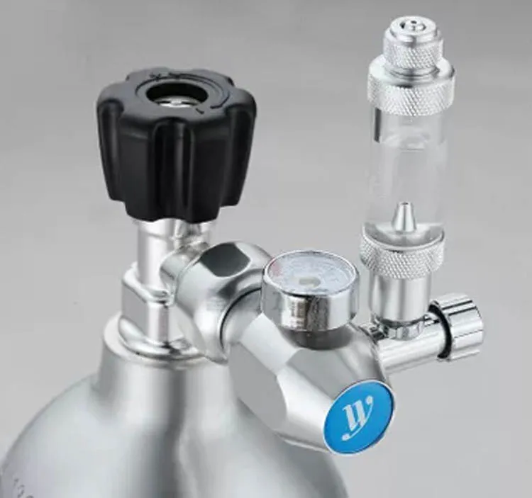 Мини регулятор CO2 для аквариума JIS m22 14 W21.8 CGA320 обратный клапан счетчик пузырей|bubble