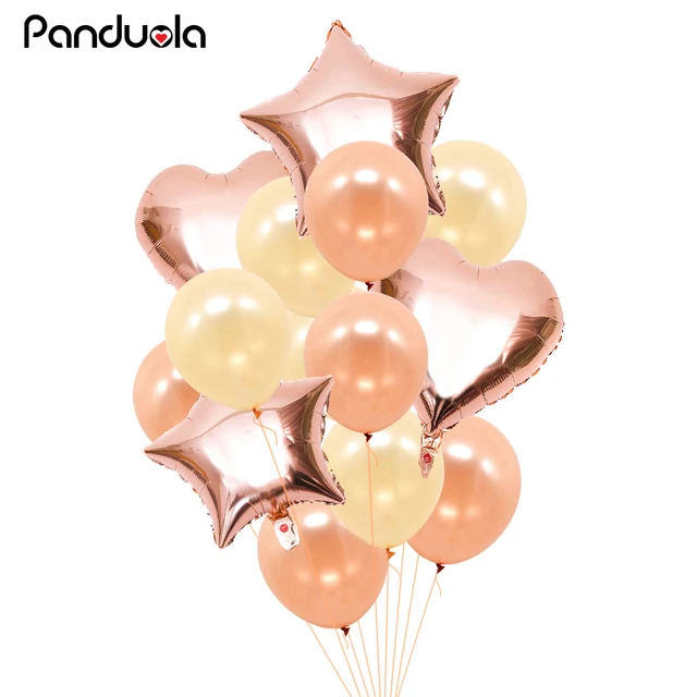 Rose Gold Pink Balloon Confetti Gold Balloons Bride To Be Foil Ballon Mariage Air Balloon Babyshower Girl Air Balls For Birthday