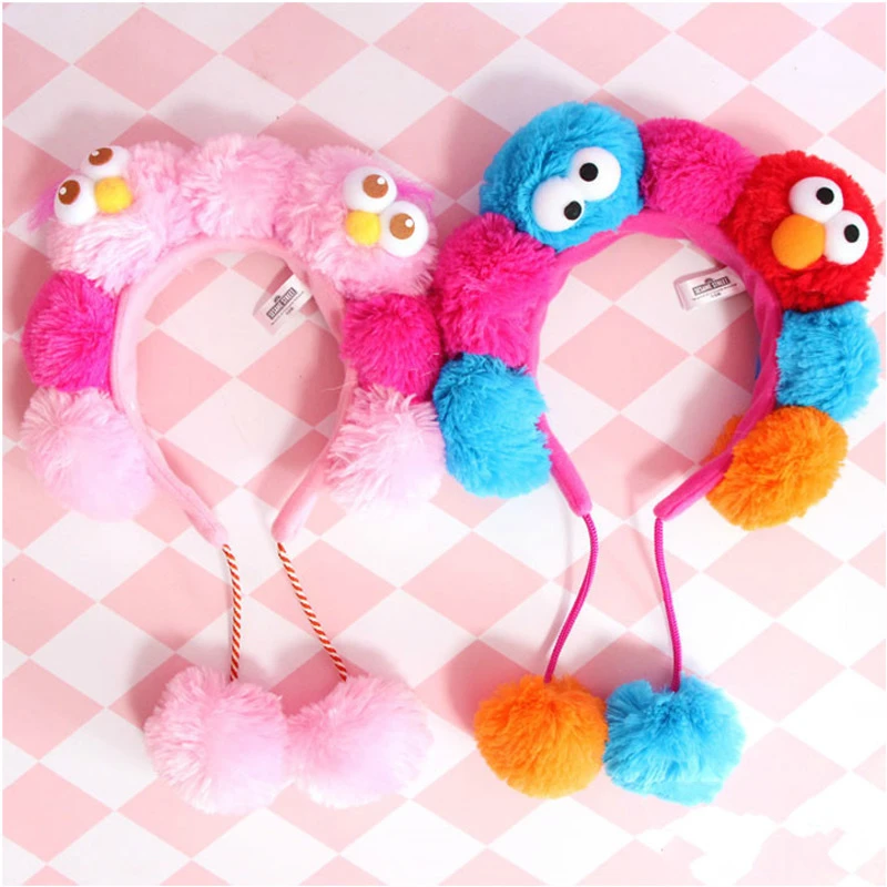 ホットハート素敵なセサミストリートエルモぬいぐるみクッキー非難 Moppy 帽子髪飾り女の子の子供のギフト愛らしい Aliexpress