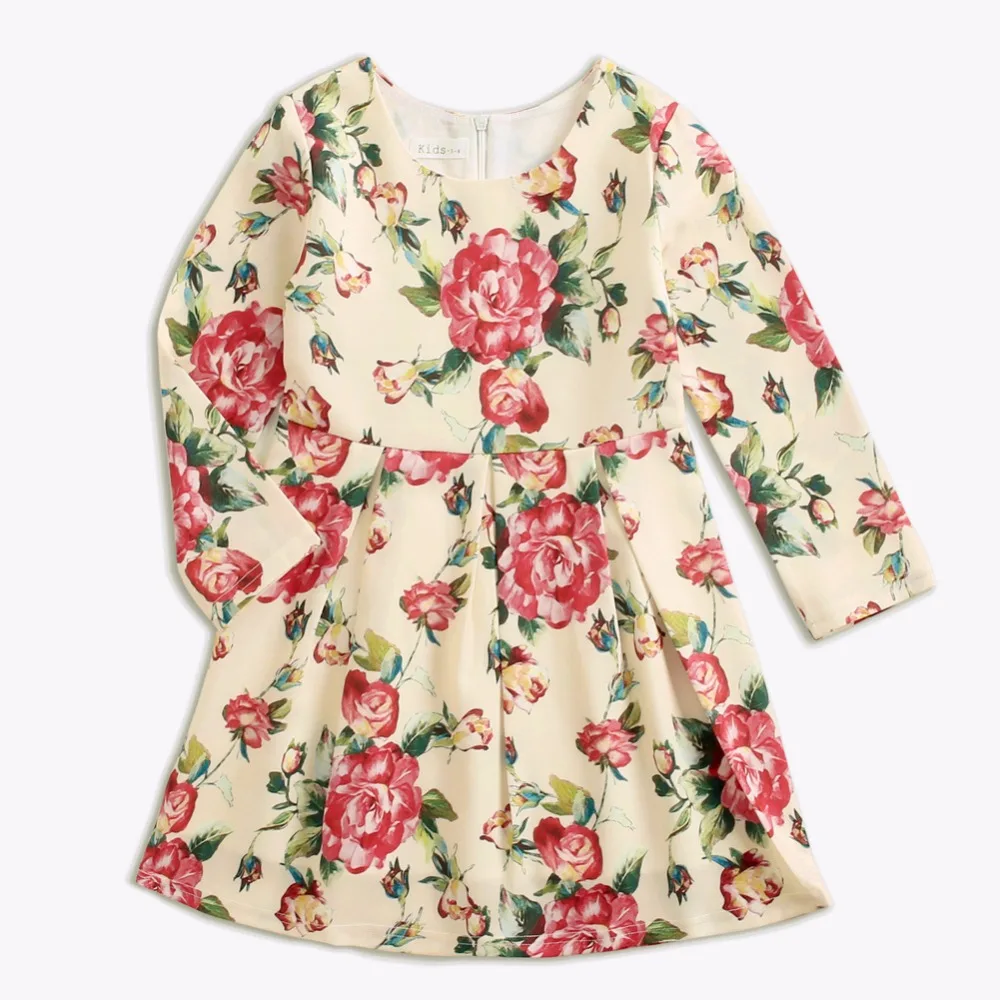 

Flower Girls costume Autumn jurk meisje Children belle Clothing Kids Dress for Wedding Party Toddler Long Sleeve Princess fille
