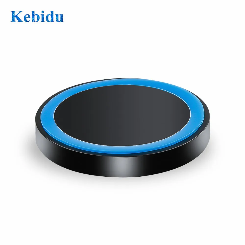 

KEBIDU 5W Fast Charging Charger Wireless Qi Wireless Charger Pad for iPhone X Xs MAX XR 8 plus For Samsung S9 Round Charger