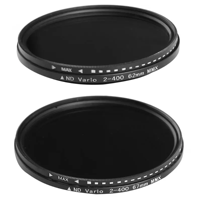 

62mm/67mm Filter ND Fader Neutral Density Adjustable ND2 to ND400 Variable Filter for DSLR Camera