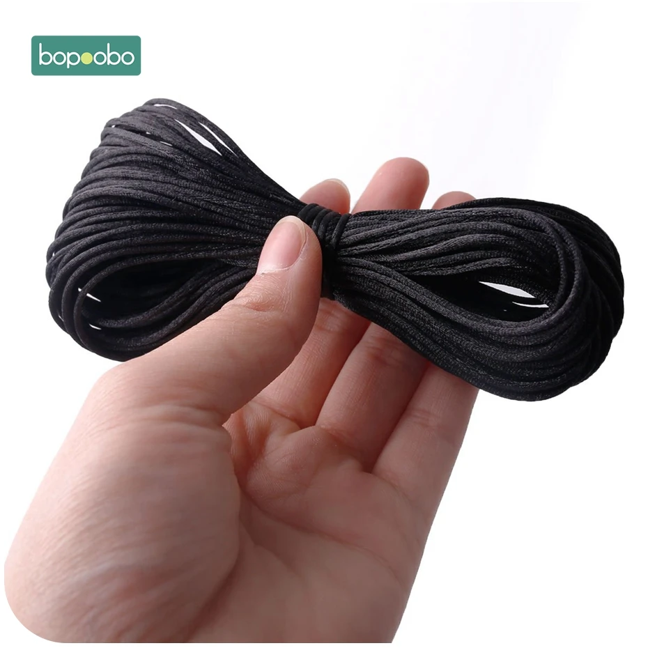 Nylon Rope 20M/Lot Satin Cords 1mm DIY String Accessary Findings Baby Silicone Teething Plastic Clip Baby Teether teething toys silicone teething toys baby teething toys silicone teether silicone teething beads satin nylon cord